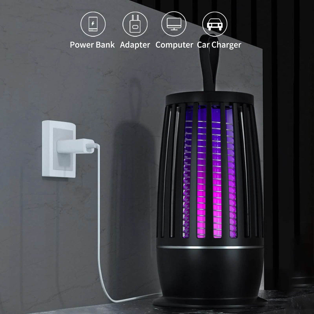 USB Mosquito Killer with Warm White Night Light Pest Control - Tophatter Daily Deals