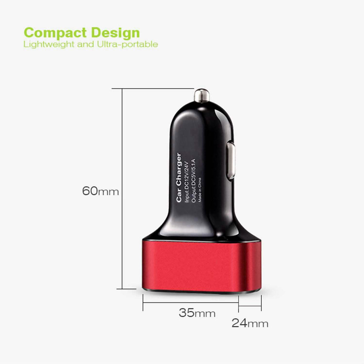 USB Port Cigarette Lighter Charger 30W 5.5A Automotive - Tophatter Daily Deals