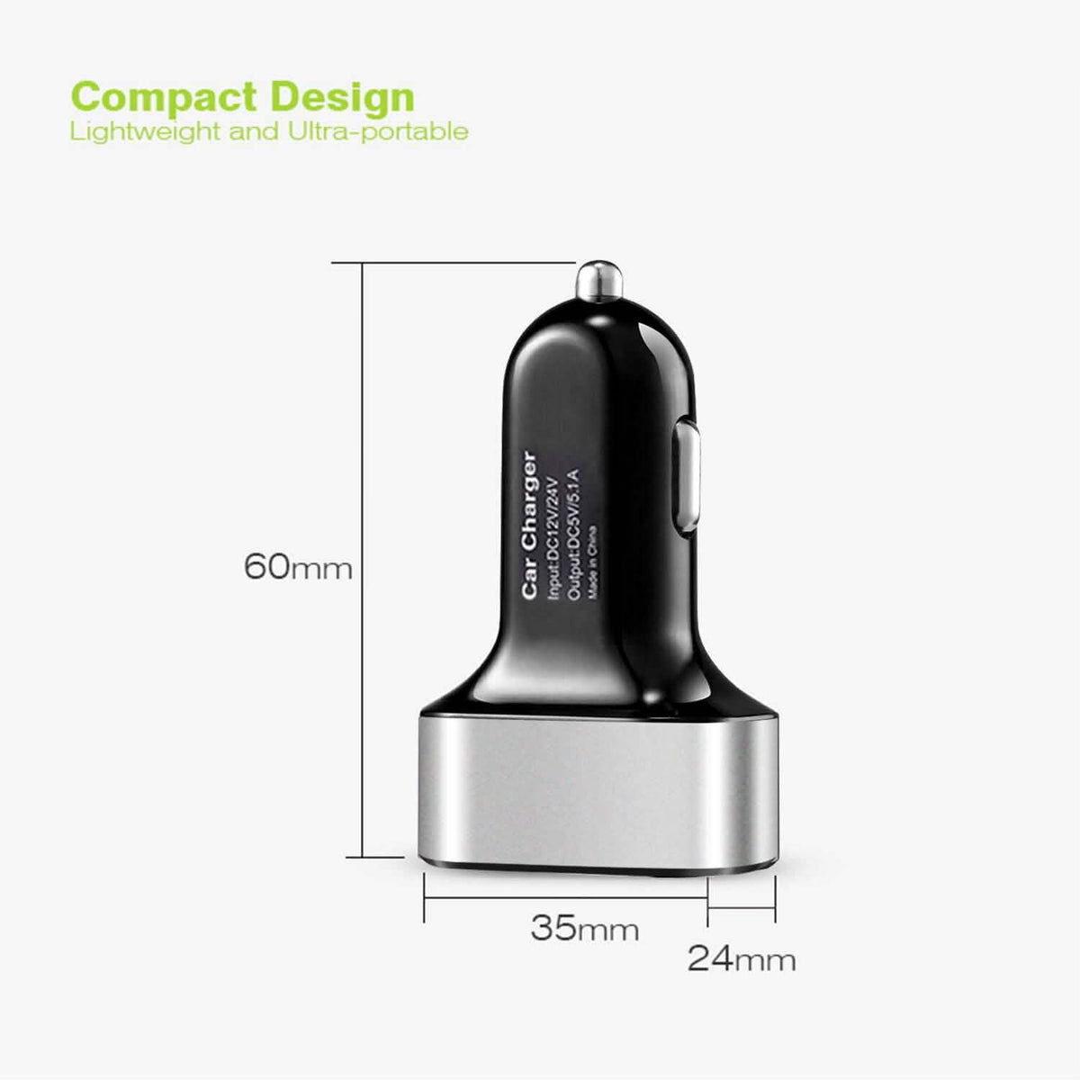 USB Port Cigarette Lighter Charger 30W 5.5A Automotive - Tophatter Daily Deals