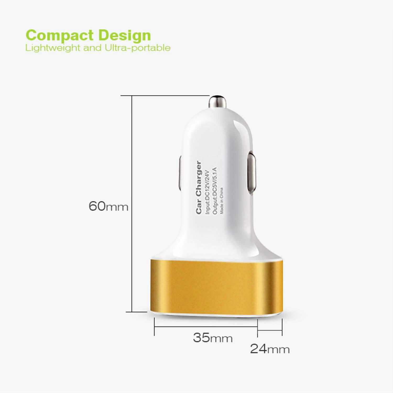 USB Port Cigarette Lighter Charger 30W 5.5A Automotive - Tophatter Daily Deals