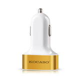 USB Port Cigarette Lighter Charger 30W 5.5A Gold Automotive - Tophatter Daily Deals