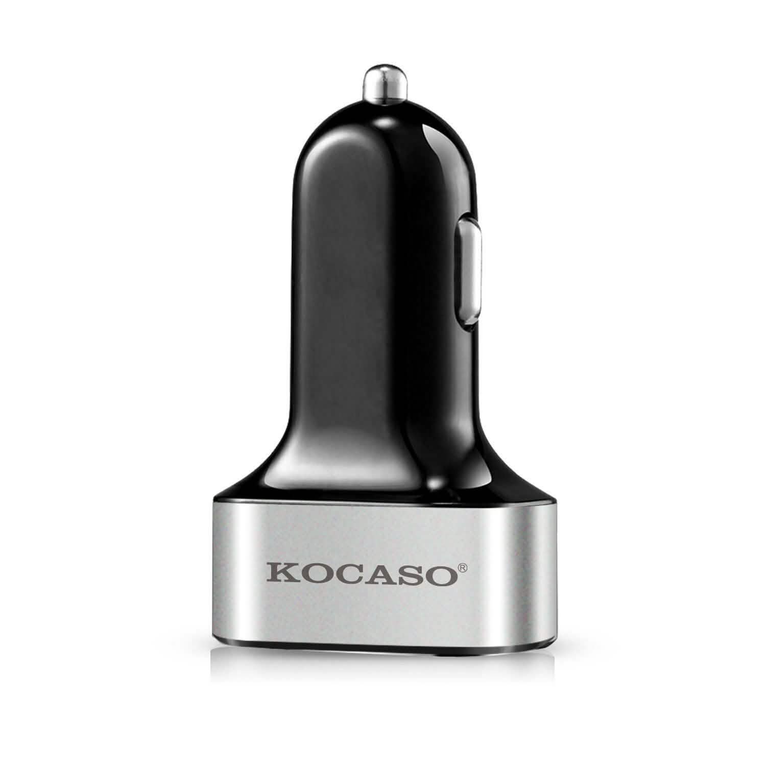 USB Port Cigarette Lighter Charger 30W 5.5A Silver Automotive - Tophatter Daily Deals