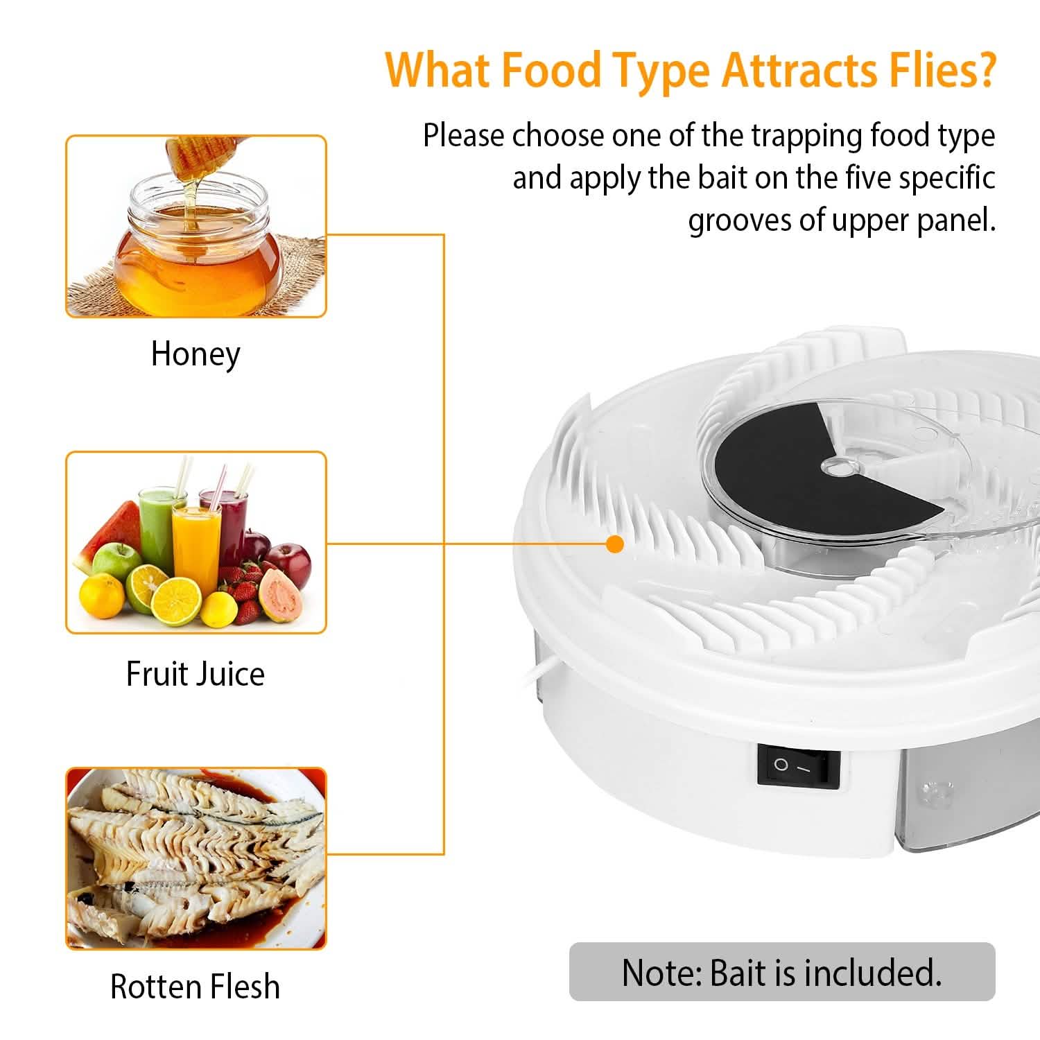 USB powered Electric Fly Trap Automatic Flycatcher Pest Control - Tophatter Daily Deals