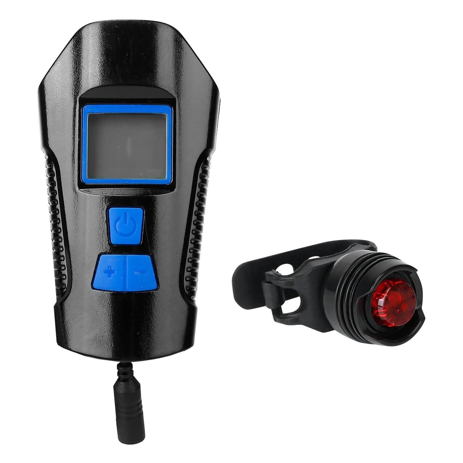 USB Rechargeable Bike Light Set with Speedometer and Odometer Outdoor Recreation - Tophatter Daily Deals