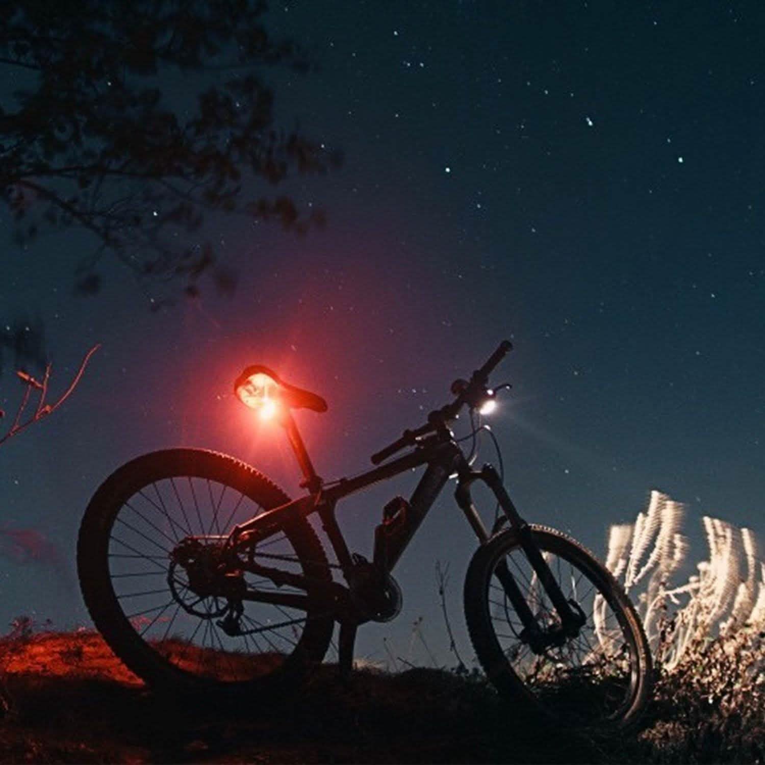 USB Rechargeable Bike Light Set with Speedometer and Odometer Outdoor Recreation - Tophatter Daily Deals
