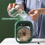 USB Rechargeable Desktop Spray Fan Household Appliances - Tophatter Daily Deals