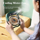 USB Rechargeable Desktop Spray Fan Household Appliances - Tophatter Daily Deals