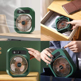 USB Rechargeable Desktop Spray Fan Household Appliances - Tophatter Daily Deals