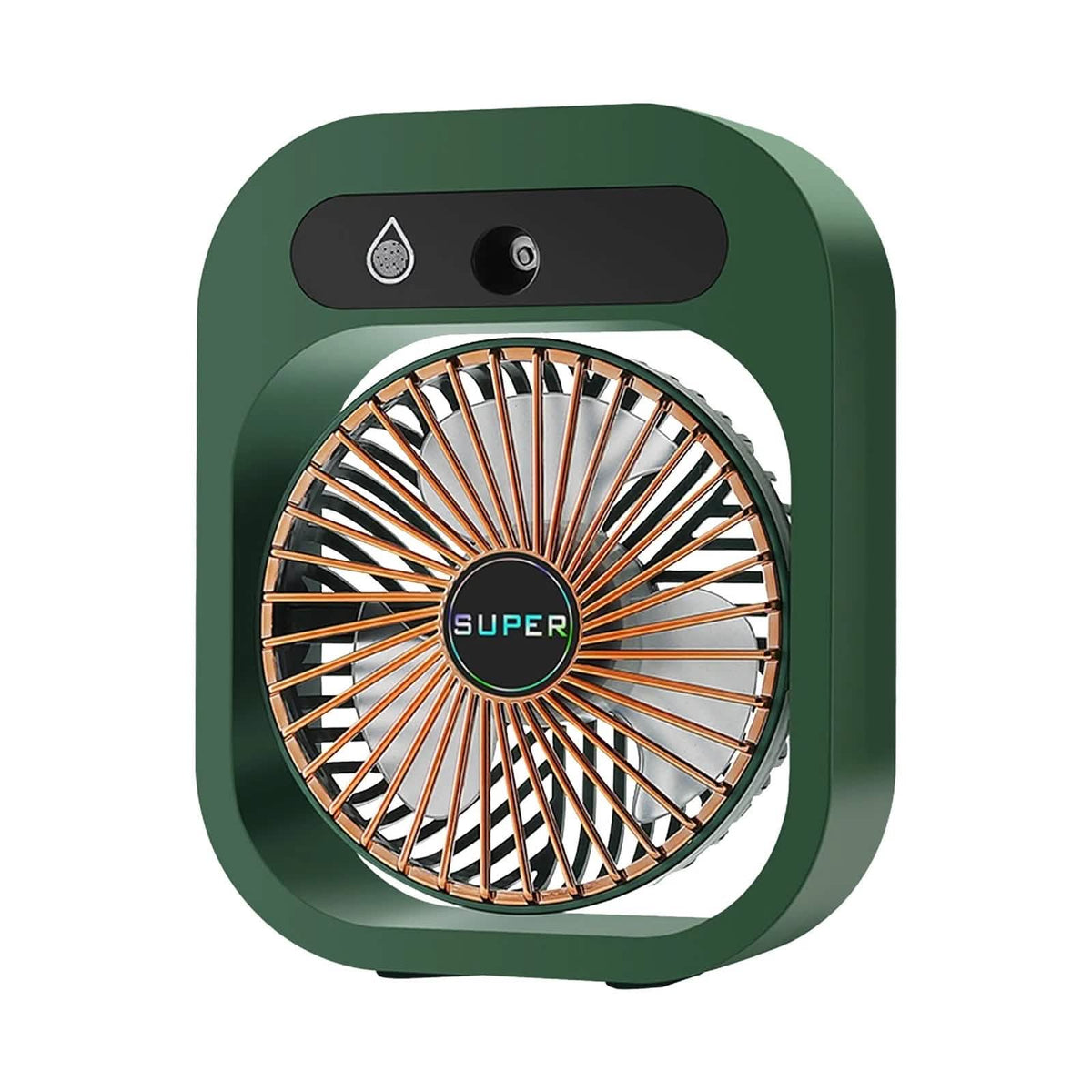 USB Rechargeable Desktop Spray Fan Green Household Appliances - Tophatter Daily Deals