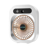 USB Rechargeable Desktop Spray Fan White Household Appliances - Tophatter Daily Deals