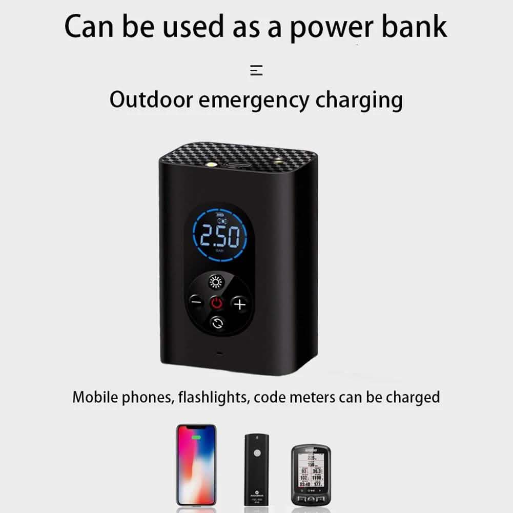 USB Rechargeable Intelligent Air Pump Car Portable Automotive - Tophatter Daily Deals