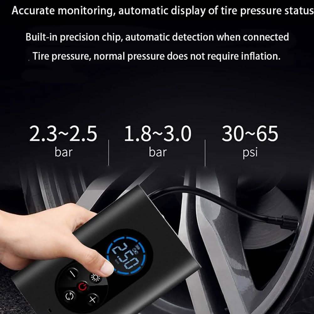 USB Rechargeable Intelligent Air Pump Car Portable Automotive - Tophatter Daily Deals