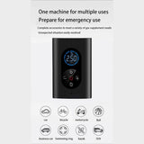 USB Rechargeable Intelligent Air Pump Car Portable Automotive - Tophatter Daily Deals