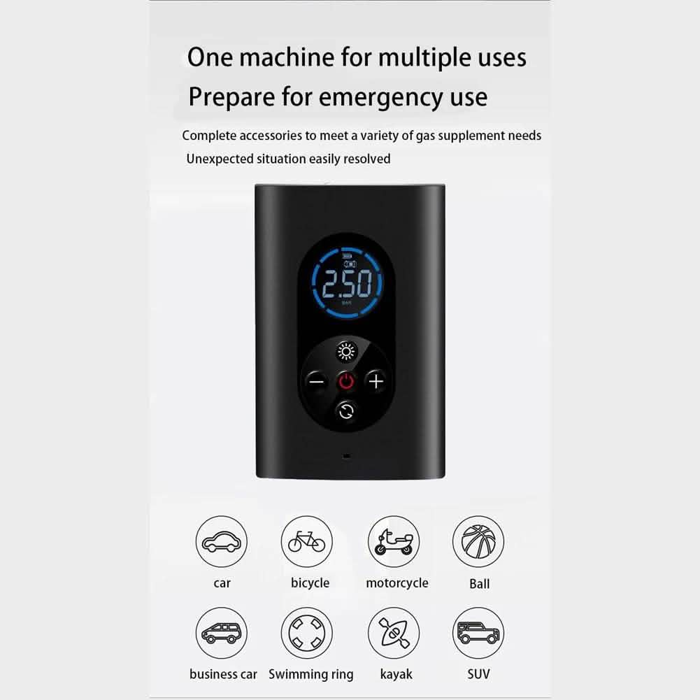 USB Rechargeable Intelligent Air Pump Car Portable Automotive - Tophatter Daily Deals