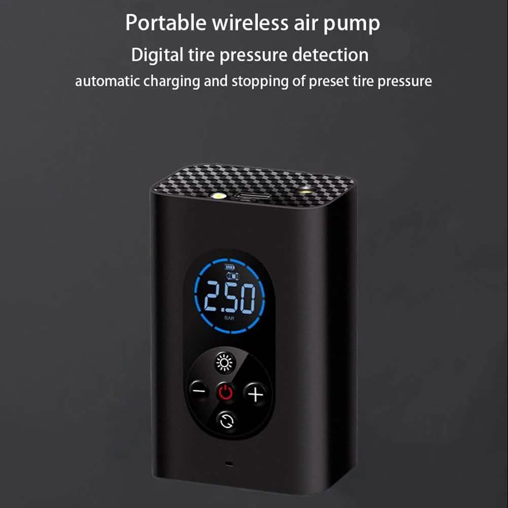 USB Rechargeable Intelligent Air Pump Car Portable Automotive - Tophatter Daily Deals
