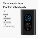 USB Rechargeable Intelligent Air Pump Car Portable Automotive - Tophatter Daily Deals