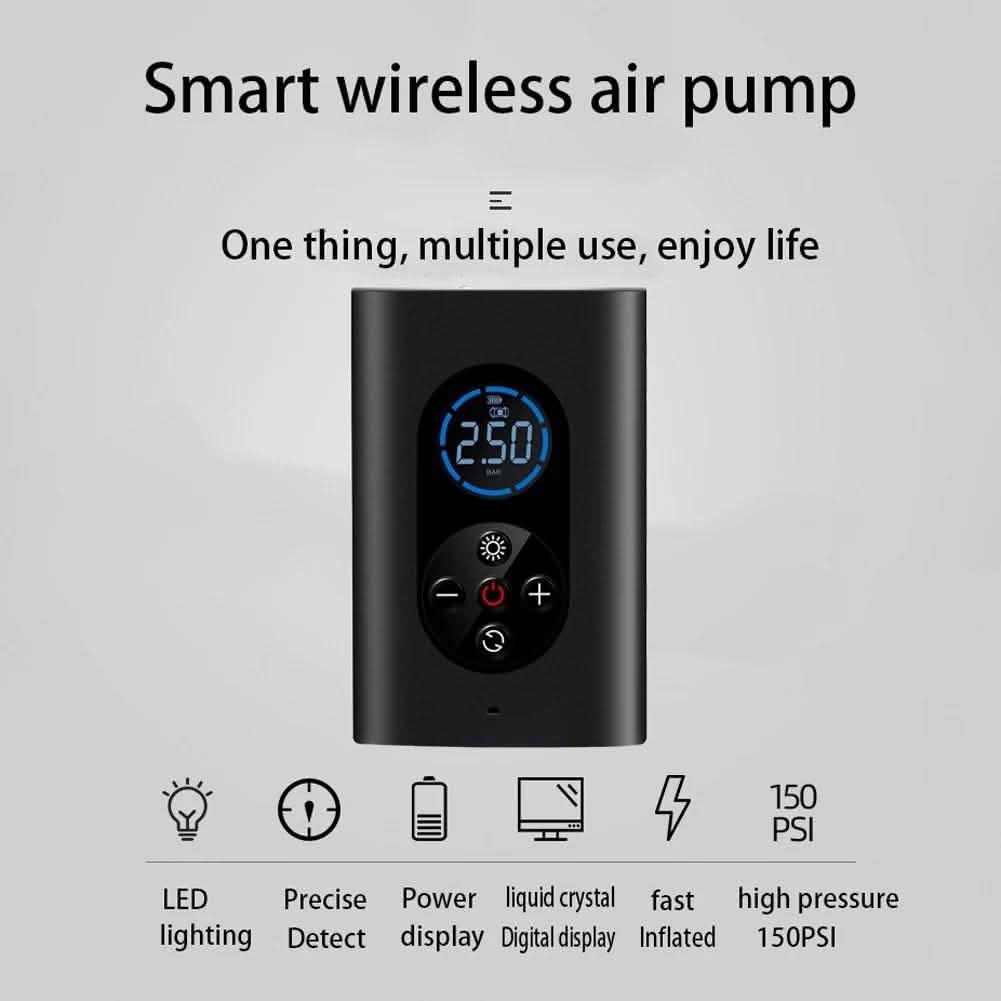USB Rechargeable Intelligent Air Pump Car Portable Automotive - Tophatter Daily Deals
