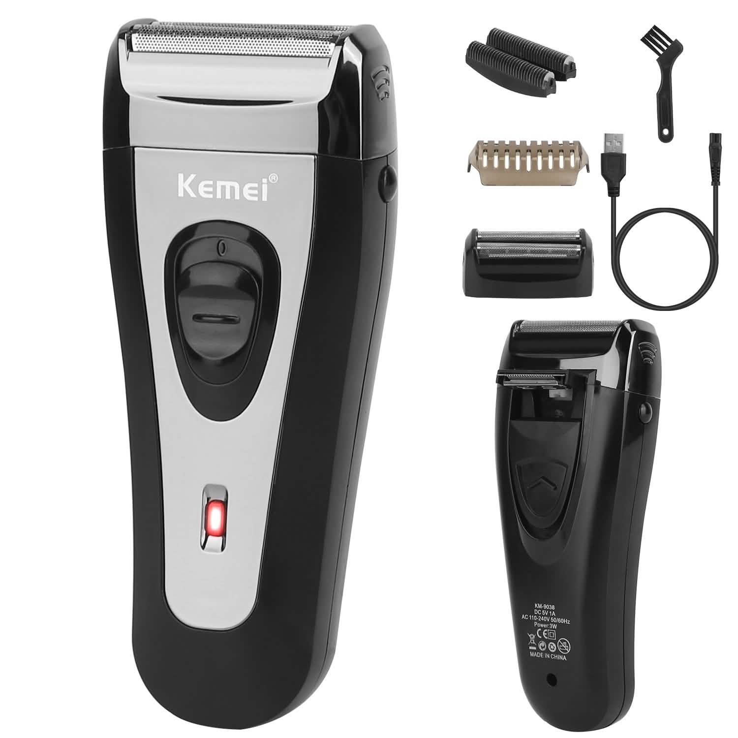 USB Rechargeable Men Electric Shaver Men's Grooming - Tophatter Daily Deals