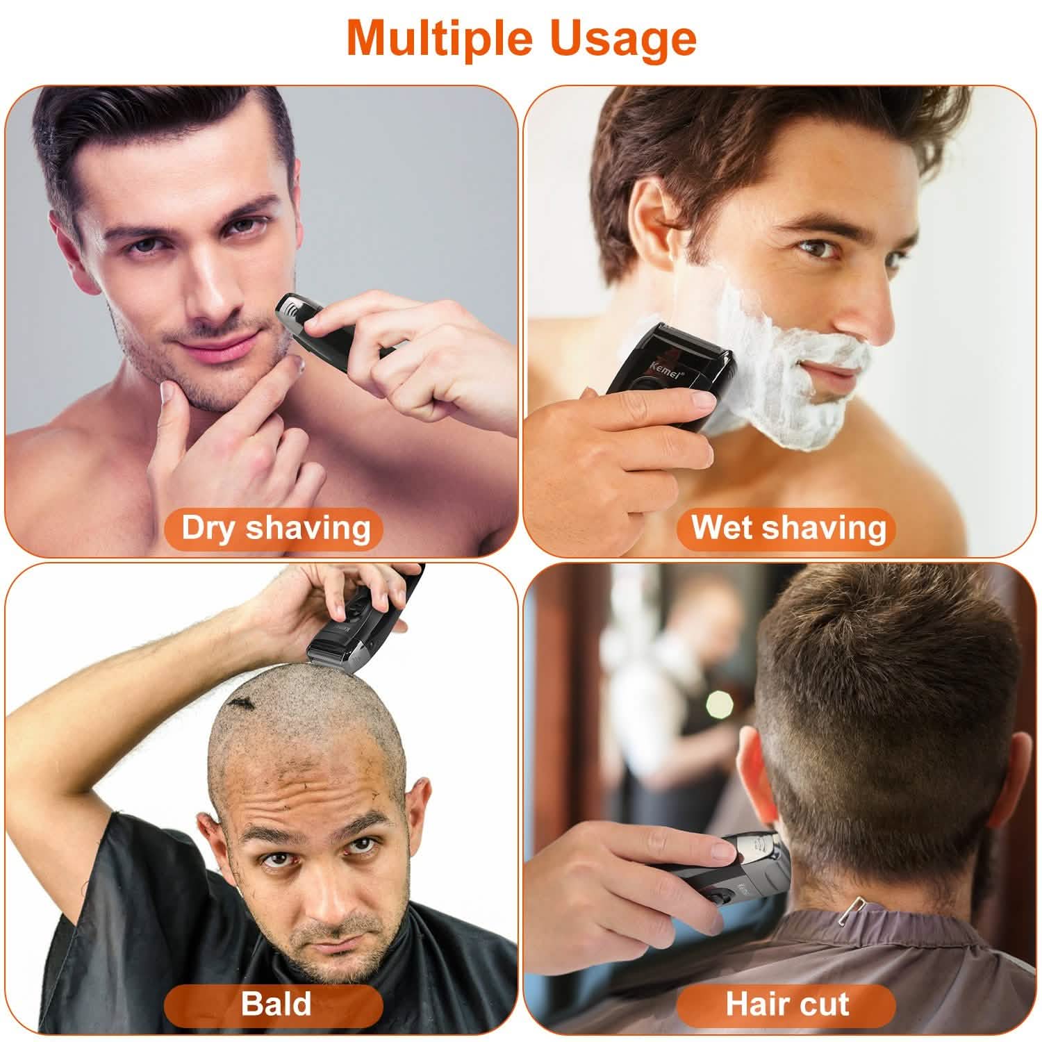 USB Rechargeable Men Electric Shaver Men's Grooming - Tophatter Daily Deals