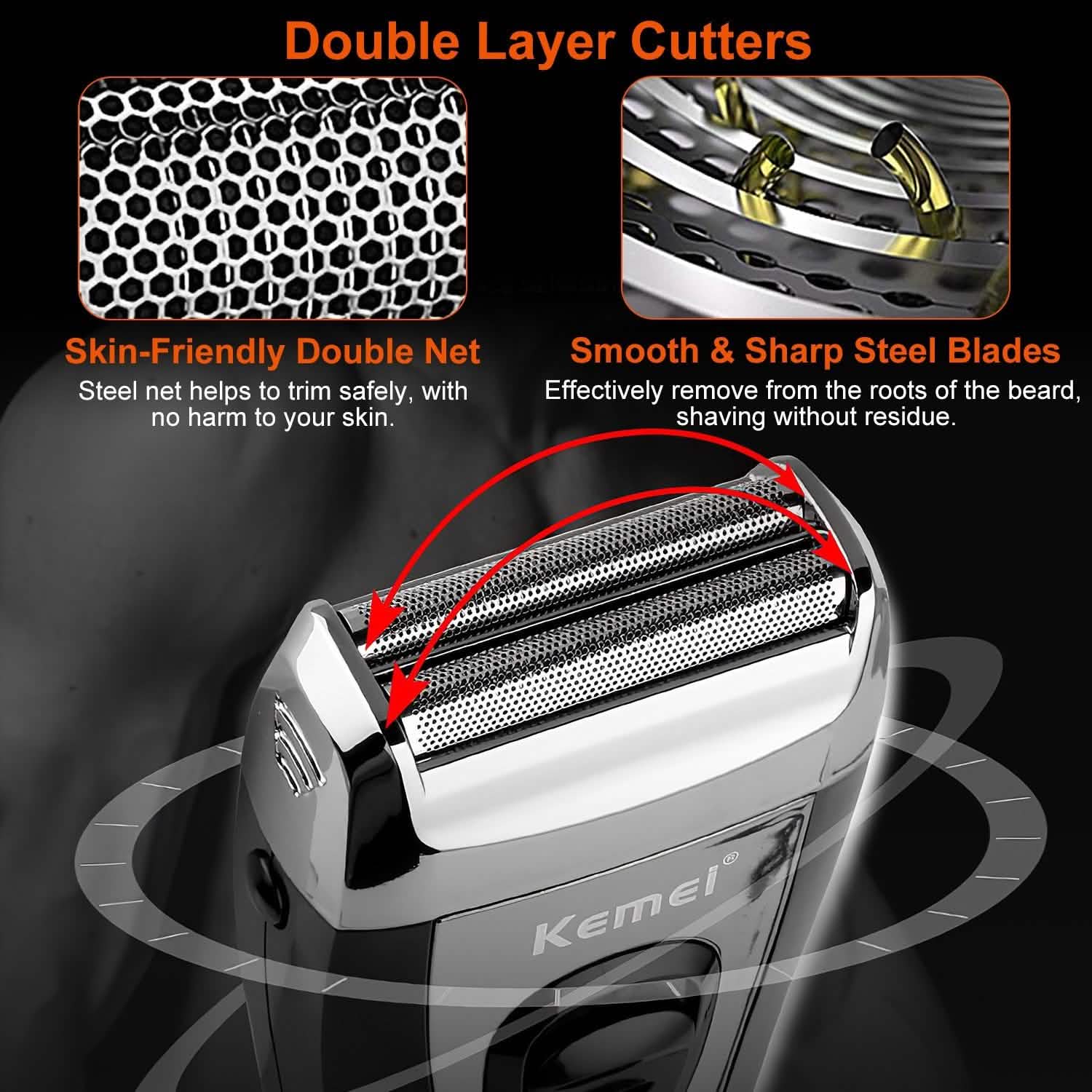 USB Rechargeable Men Electric Shaver Men's Grooming - Tophatter Daily Deals