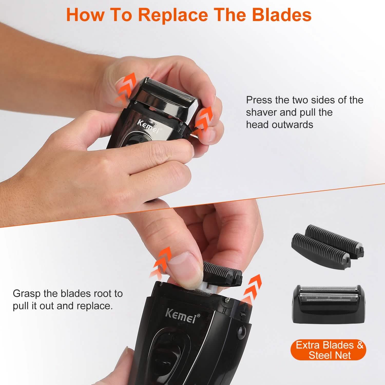 USB Rechargeable Men Electric Shaver Men's Grooming - Tophatter Daily Deals