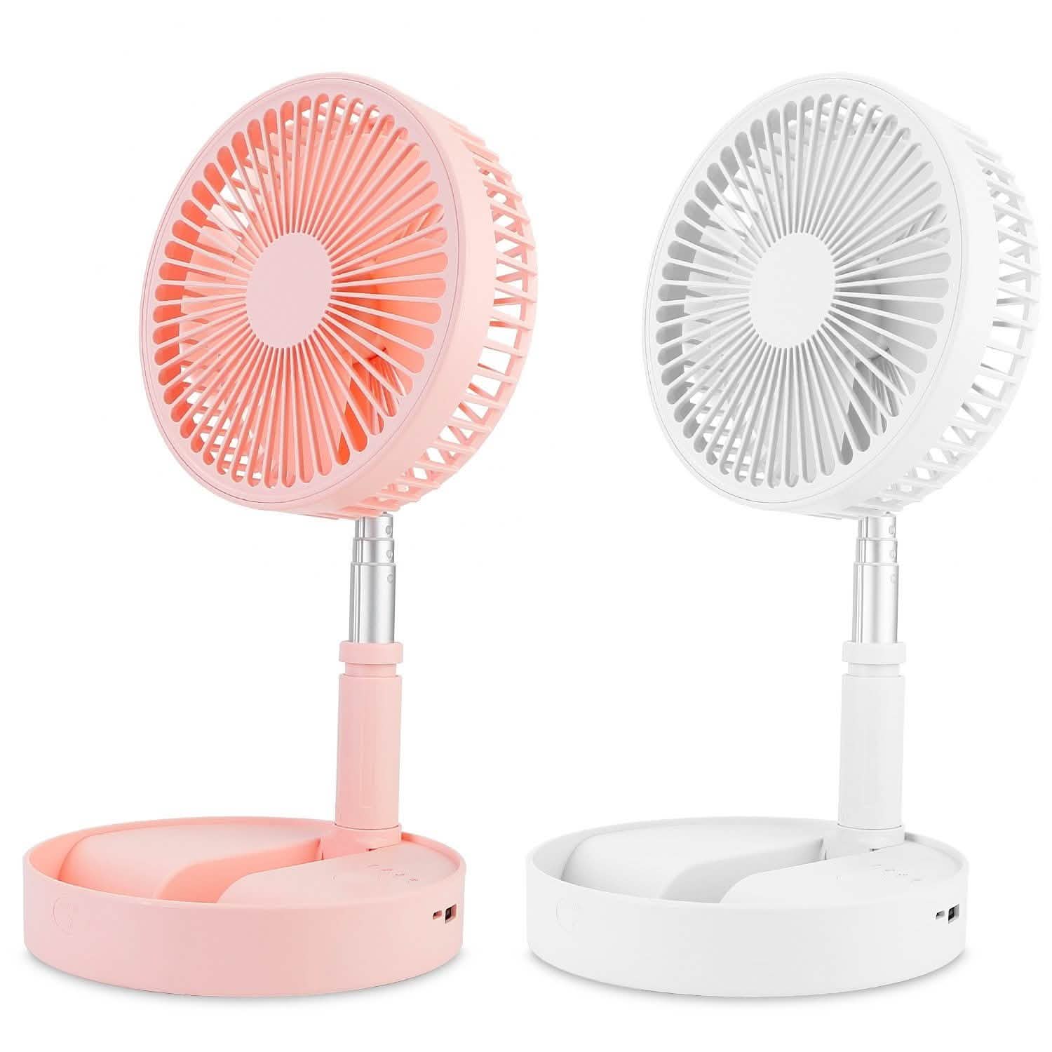 USB Rechargeable Portable Folding Desk Table Fan Household Appliances - Tophatter Daily Deals