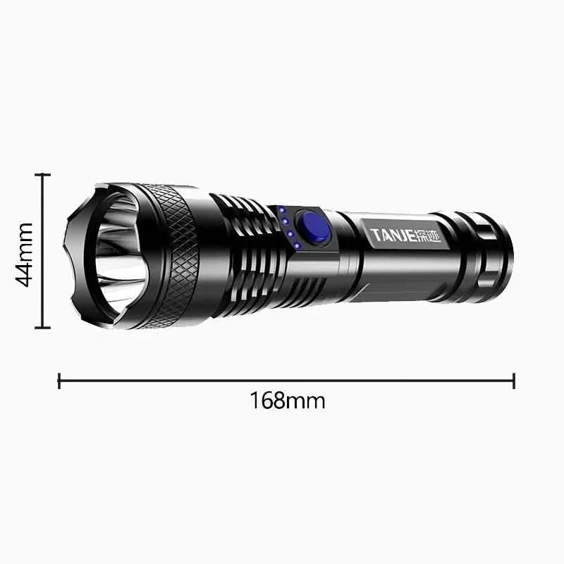 USB Rechargeable Strong Light Flashlight Outdoor Recreation - Tophatter Daily Deals