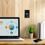 USB Wall Outlet Dual 2.4A USB Wall Charger Batteries & Power Accessories - Tophatter Daily Deals