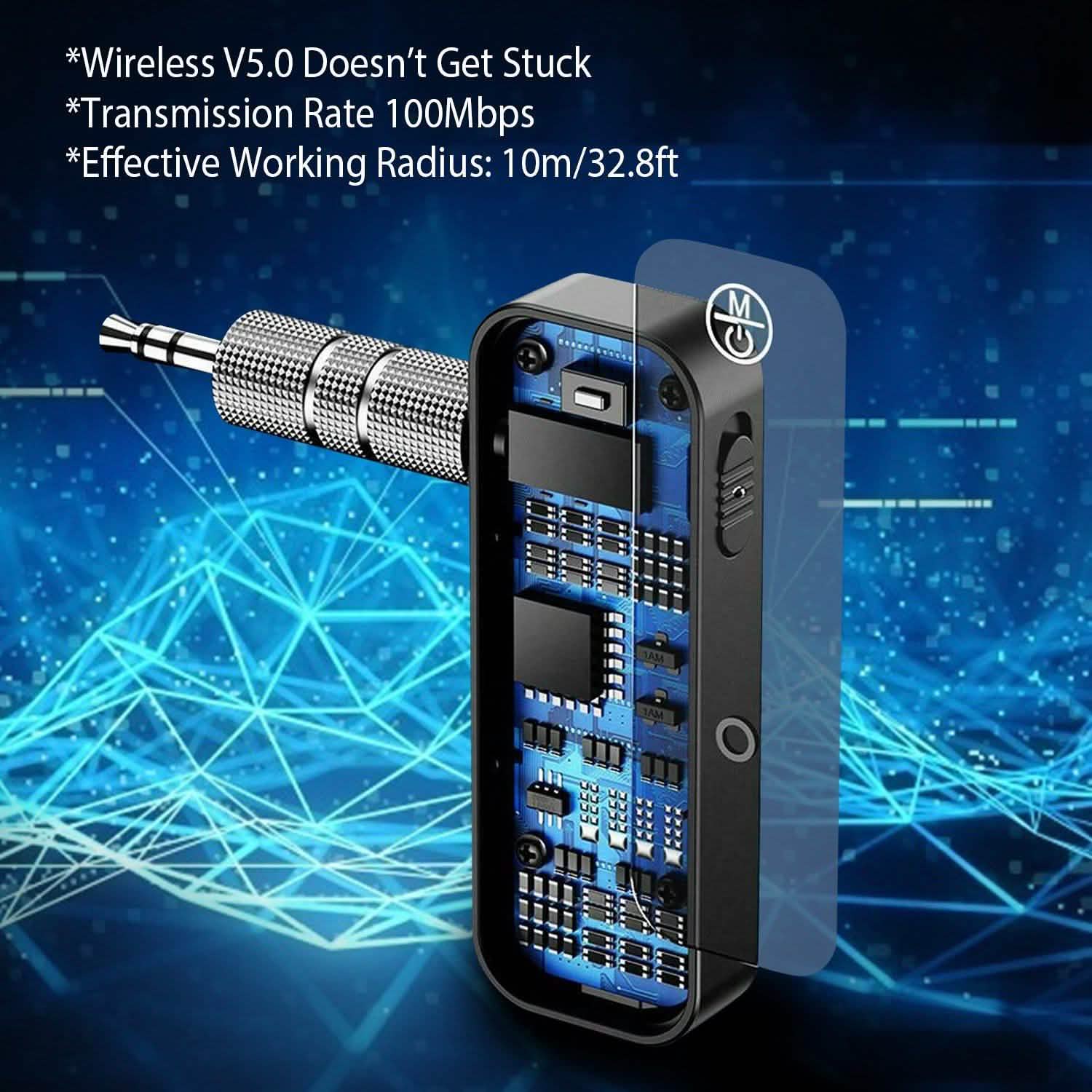 USB Wireless v5.0 Transmitter Receiver Automotive - Tophatter Daily Deals