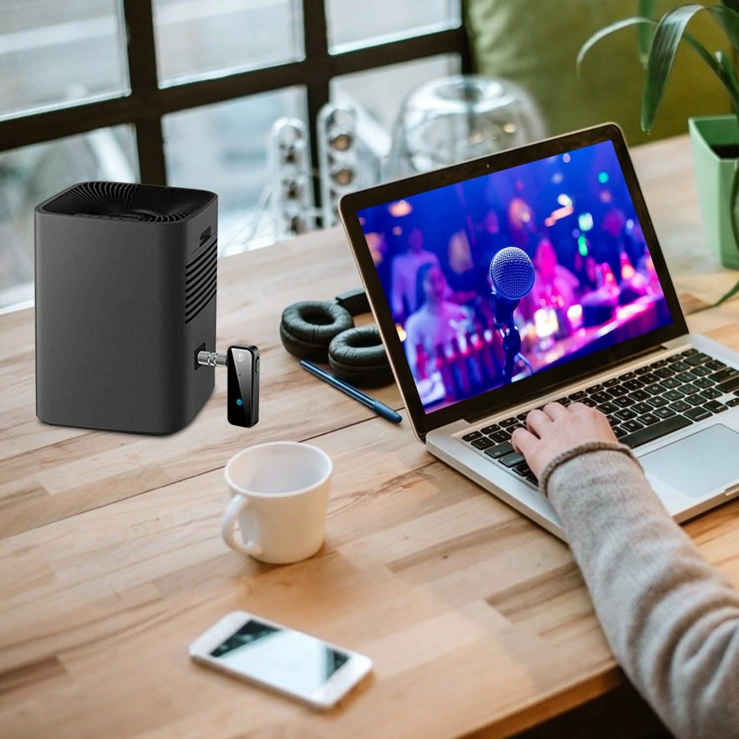 USB Wireless v5.0 Transmitter Receiver Automotive - Tophatter Daily Deals