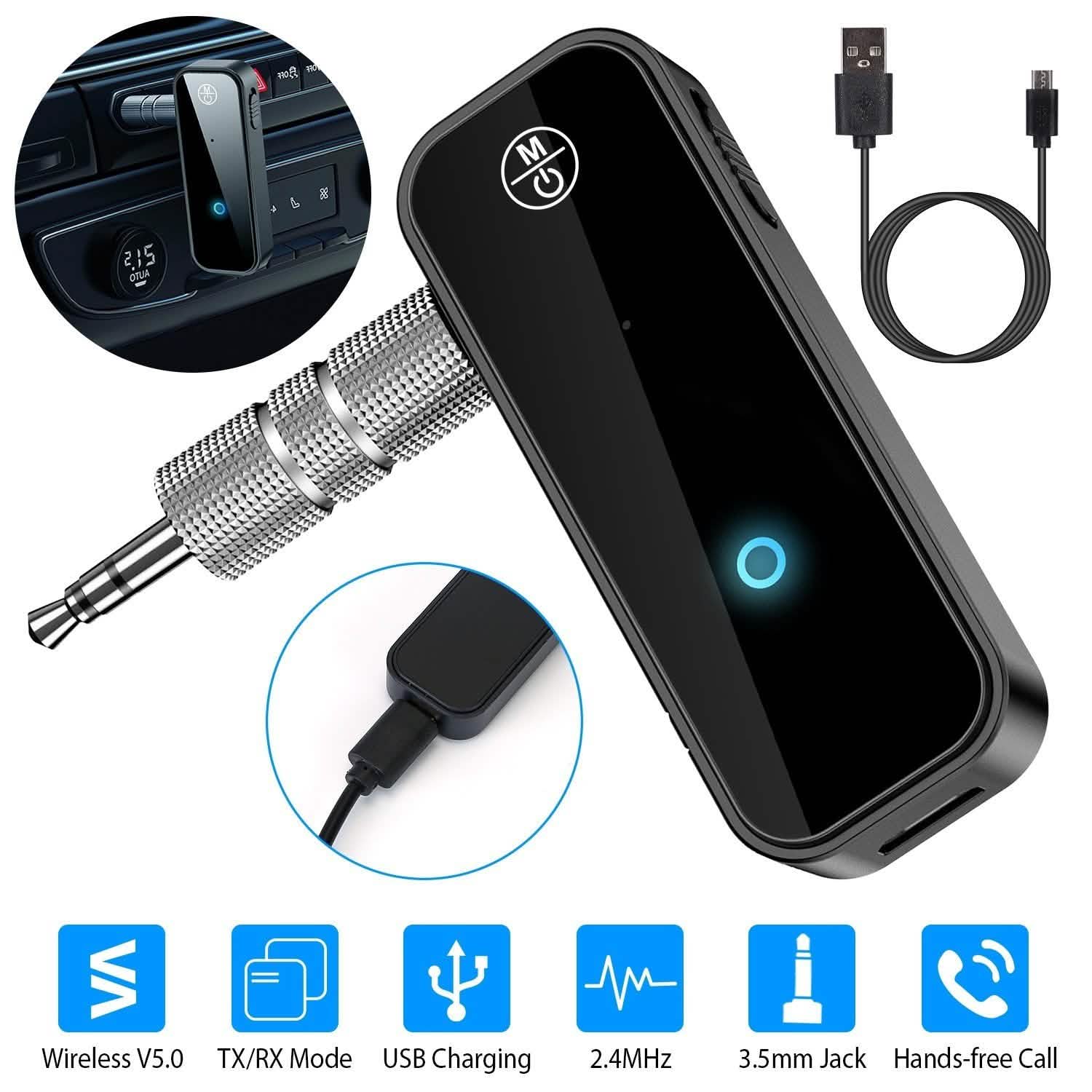 USB Wireless v5.0 Transmitter Receiver Automotive - Tophatter Daily Deals
