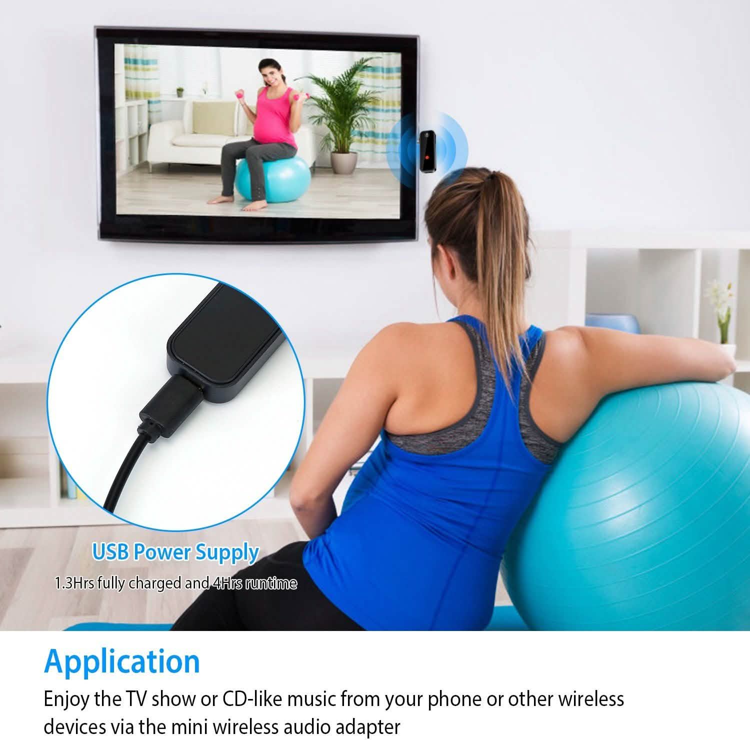 USB Wireless v5.0 Transmitter Receiver Automotive - Tophatter Daily Deals