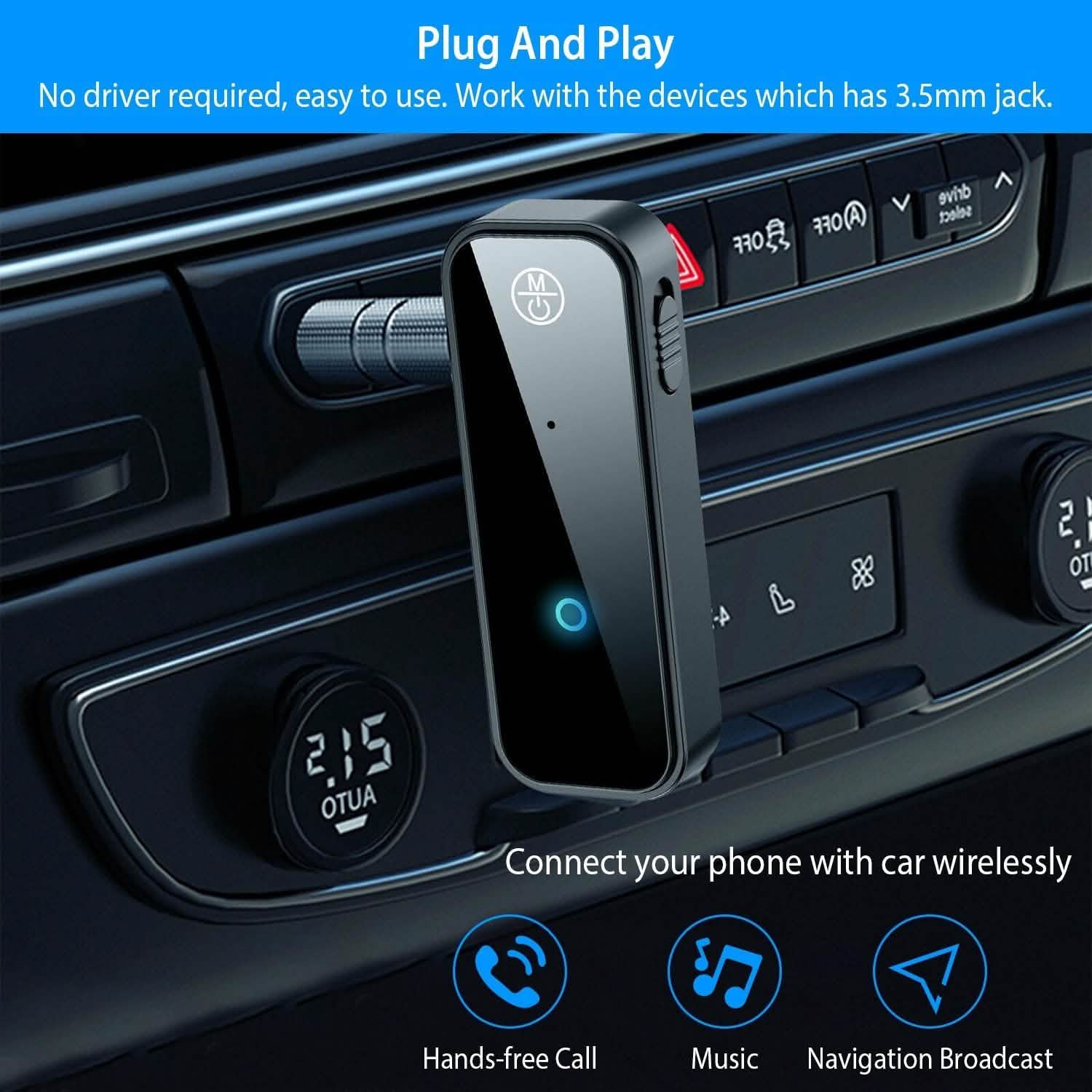 USB Wireless v5.0 Transmitter Receiver Automotive - Tophatter Daily Deals