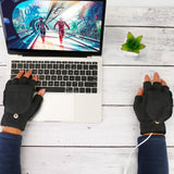 USB Wool Heated Gloves Mitten Outdoor Recreation - Tophatter Daily Deals