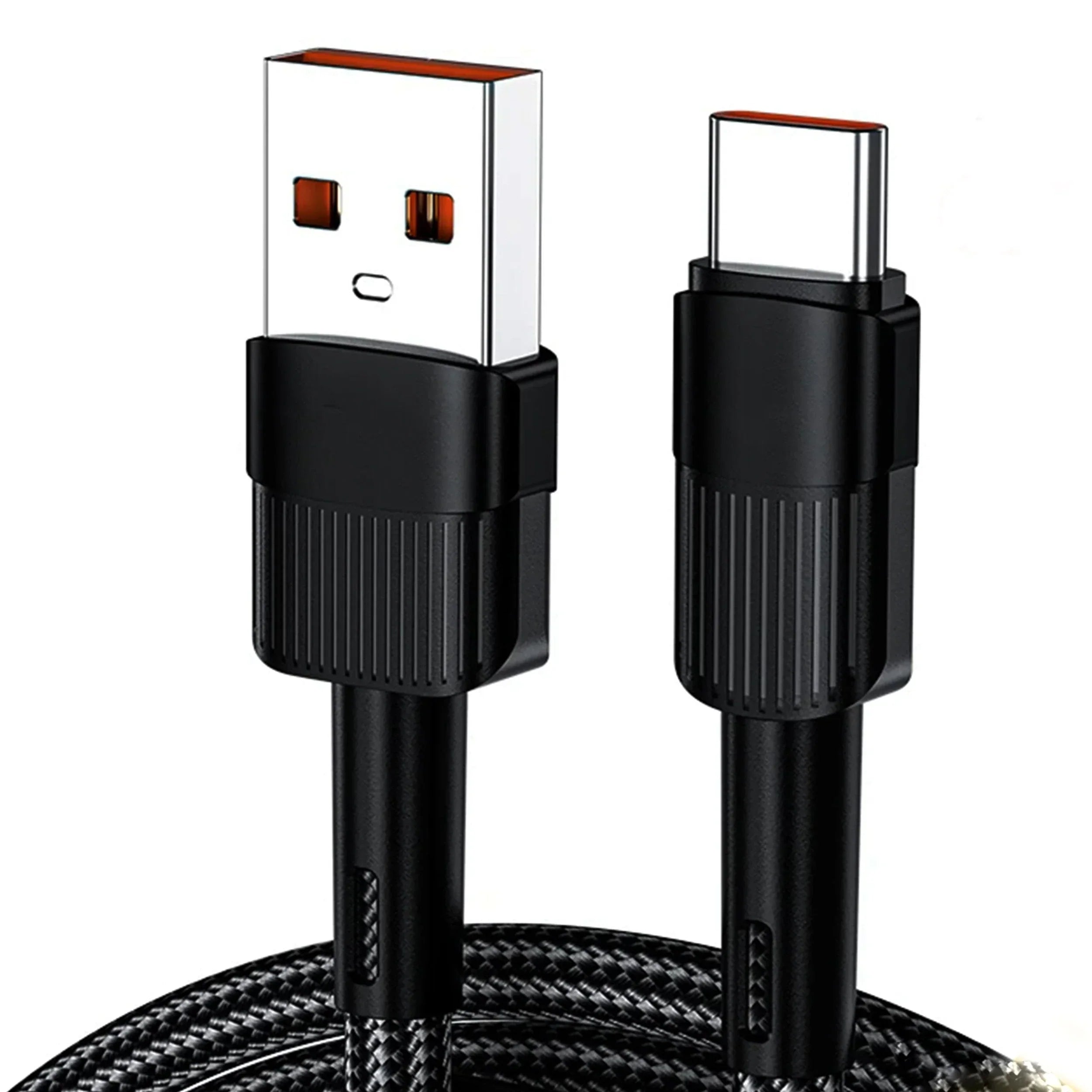 USB Type A To C Cable 10ft Braided Fast High Speed Charging - Tophatter Daily Deals