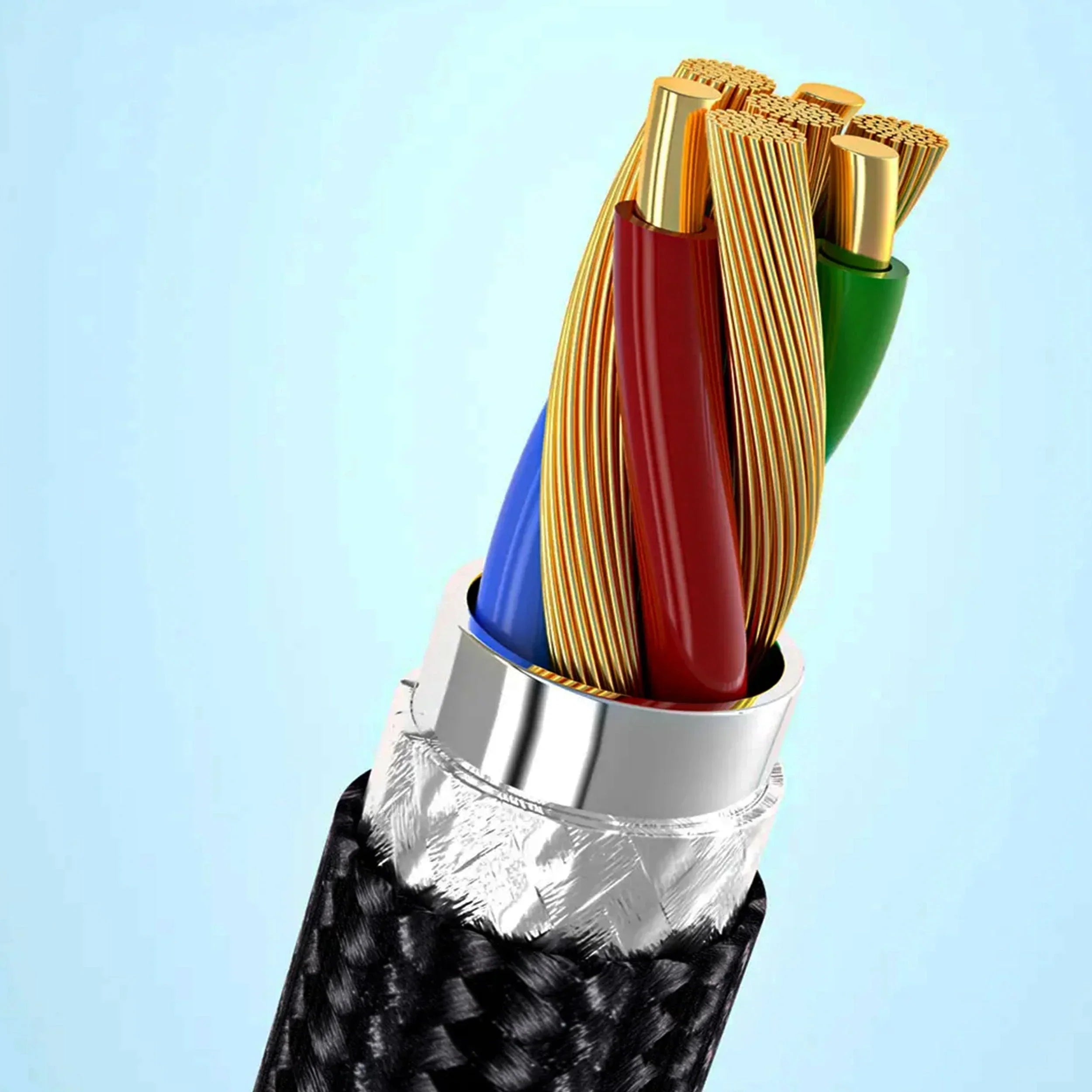 USB Type A To C Cable 10ft Braided Fast High Speed Charging - Tophatter Daily Deals