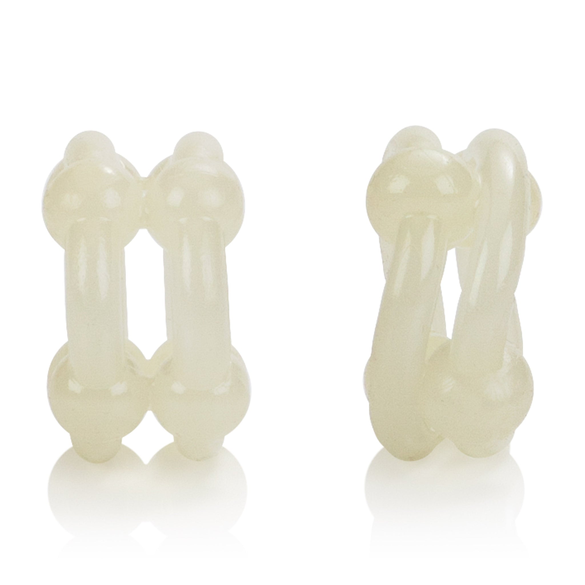 Island Rings Double Stacker Glow In The Dark Stretchy Cock Rings 0.75 Inch 2 Cm Duo > Cock Ring > Sets - Tophatter Daily Deals