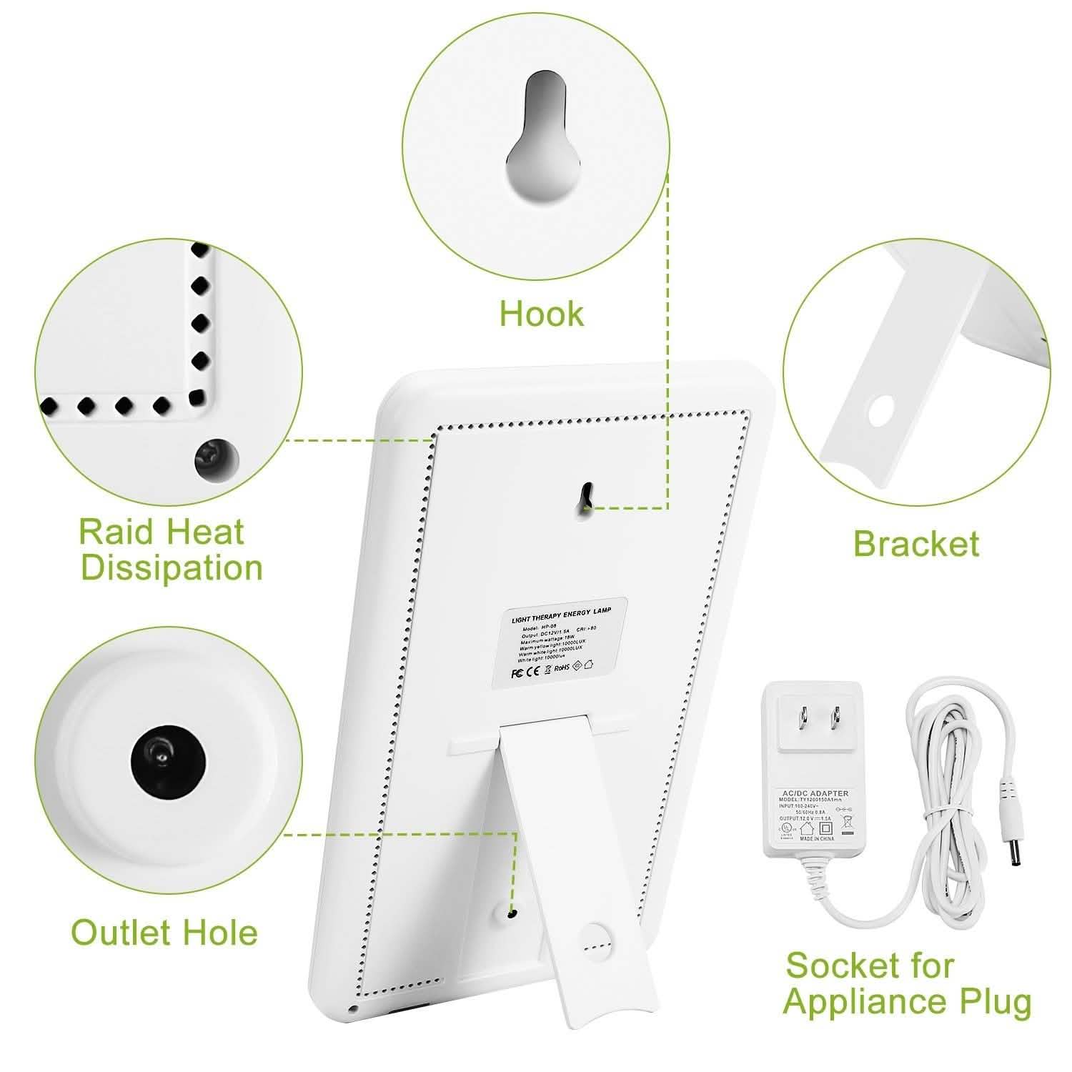 UV-Free LED Light Therapy Lamp Health & Wellness - Tophatter Daily Deals