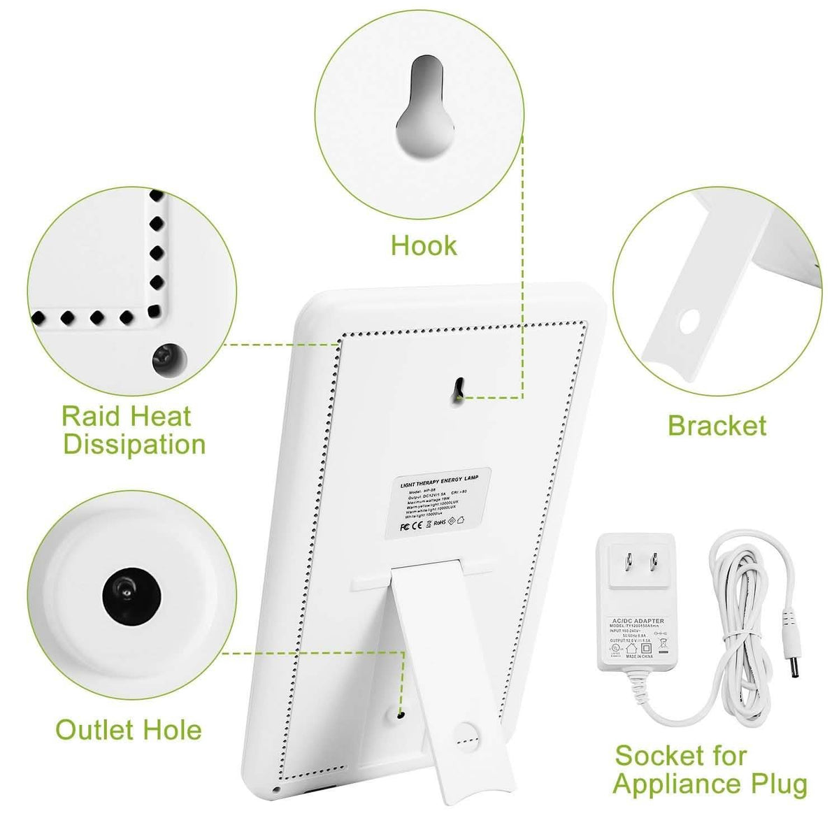 UV-Free LED Light Therapy Lamp Health & Wellness - Tophatter Daily Deals