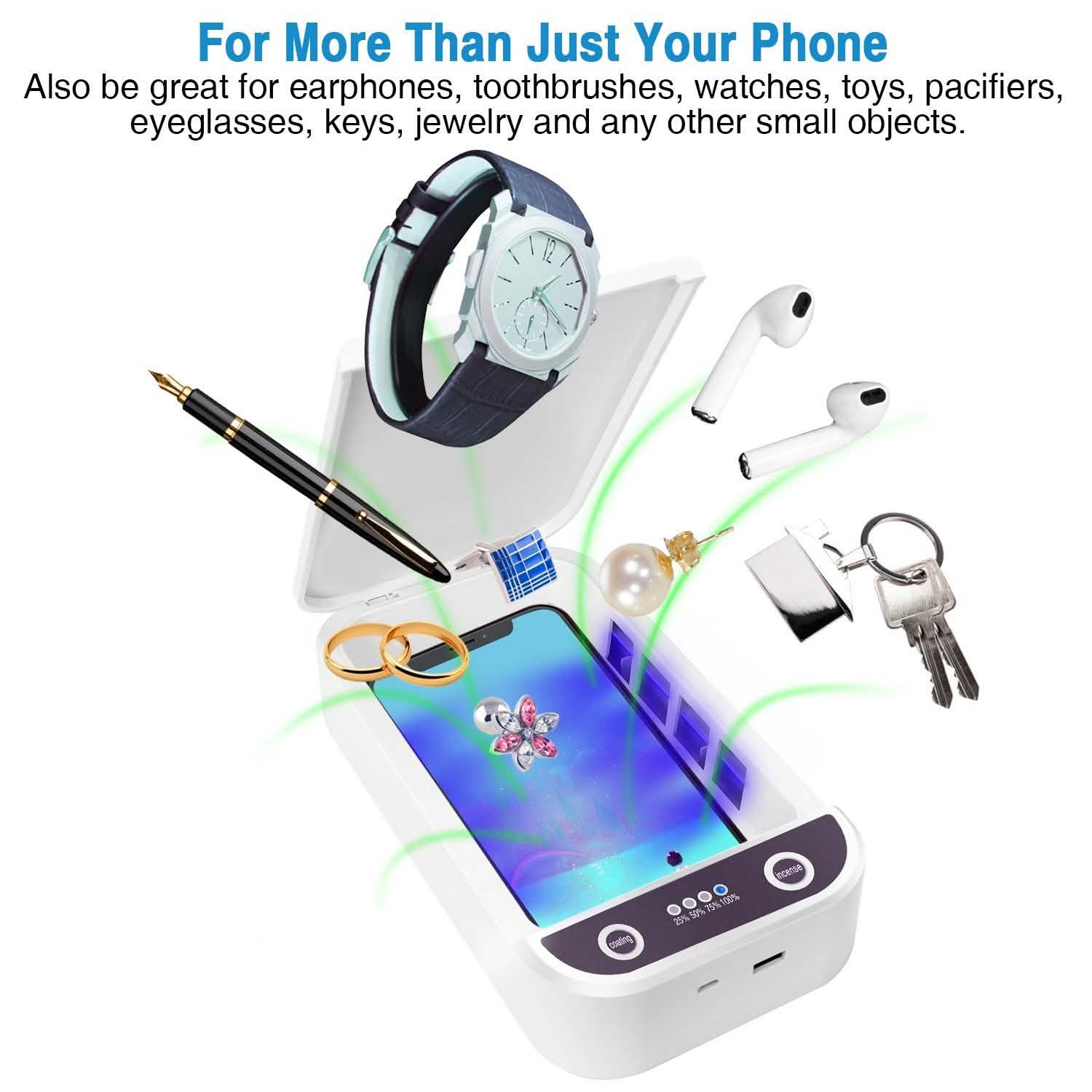 UV Light Phone Disinfection Box with Aromatherapy Function Mobile Accessories - Tophatter Daily Deals