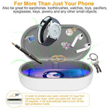 UV Light Sanitizer Box Portable 10w Phone Wireless Charging Disinfection Lamp Face Masks & PPE - Tophatter Daily Deals