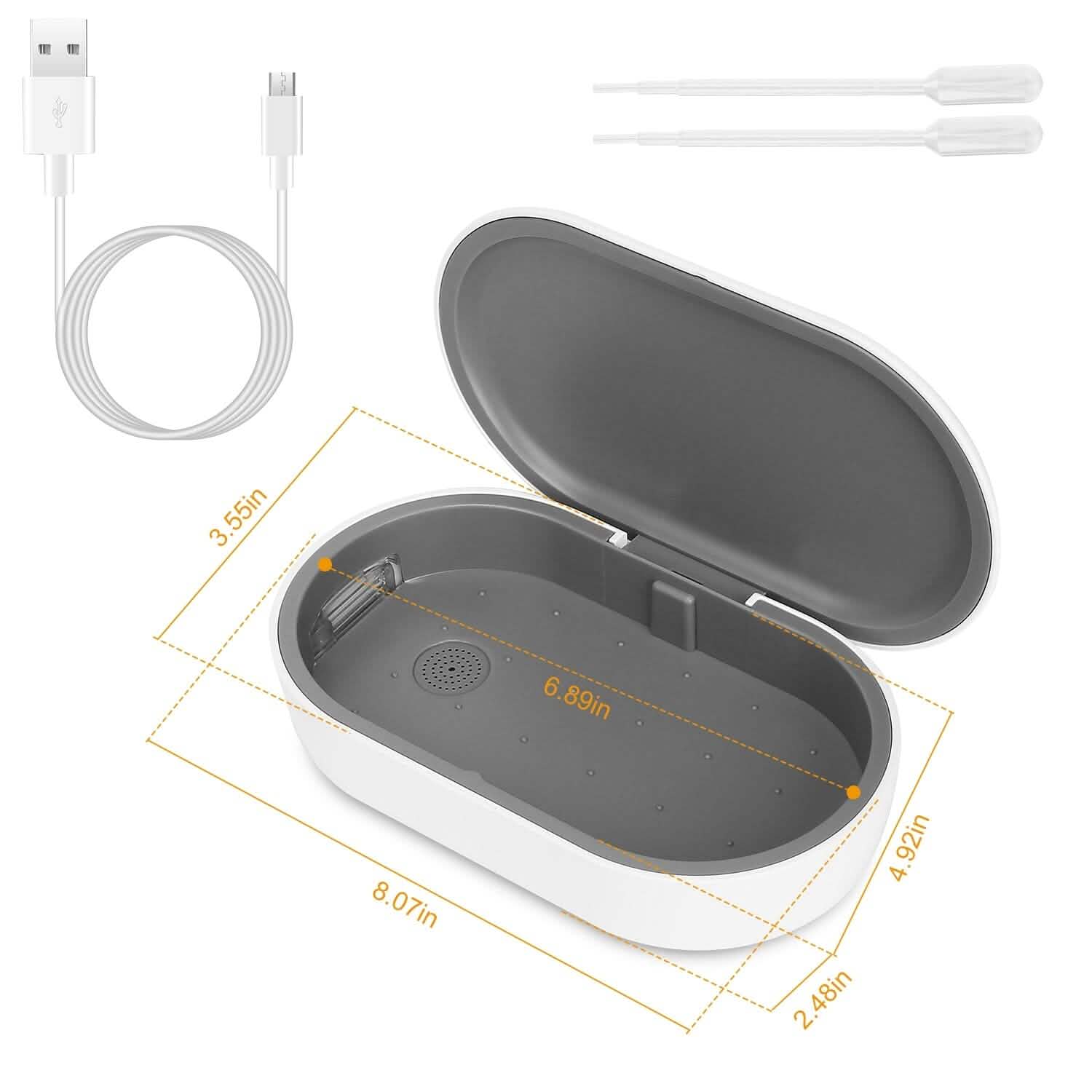 UV Light Sanitizer Box Portable 10w Phone Wireless Charging Disinfection Lamp Face Masks & PPE - Tophatter Daily Deals