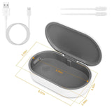 UV Light Sanitizer Box Portable 10w Phone Wireless Charging Disinfection Lamp Face Masks & PPE - Tophatter Daily Deals