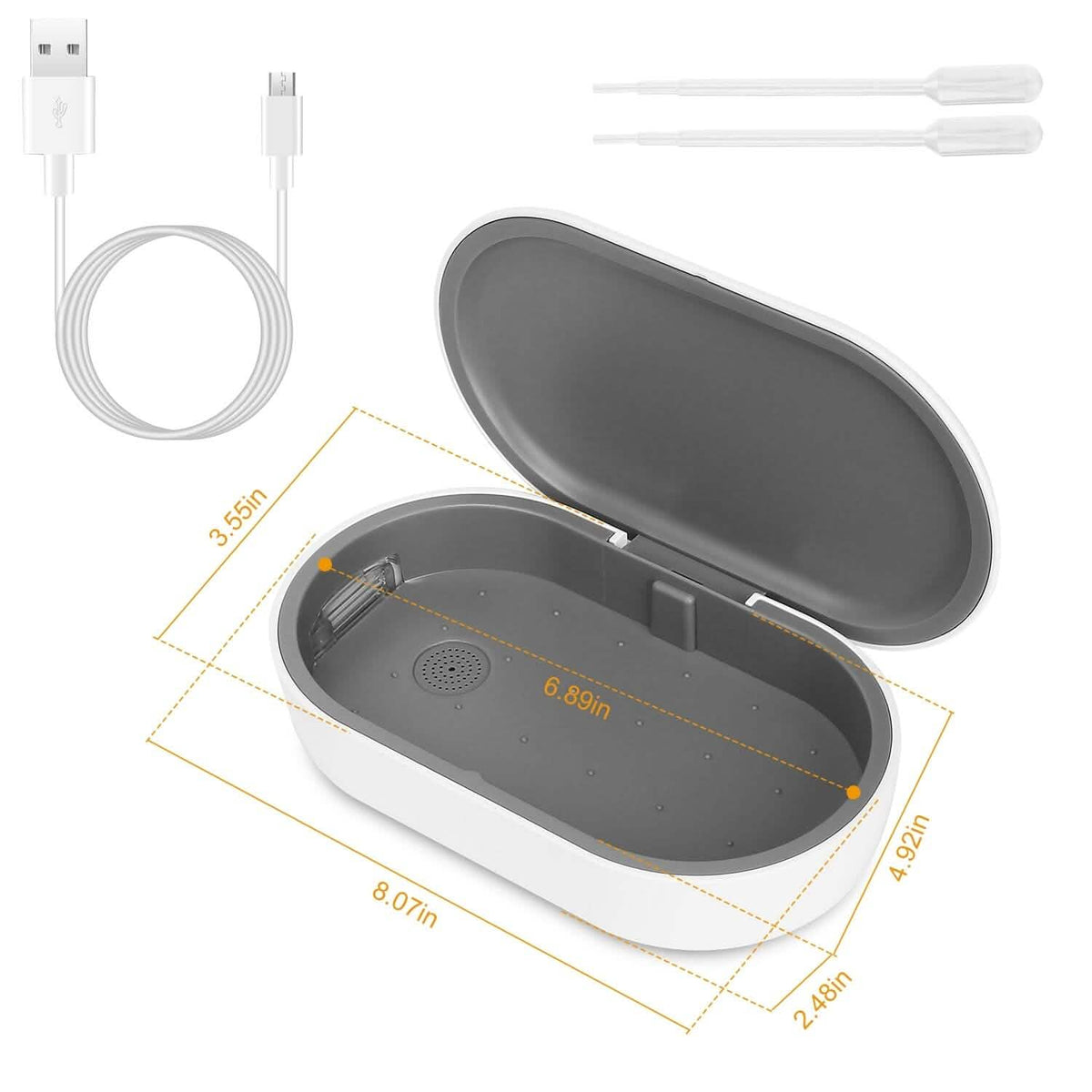 UV Light Sanitizer Box Portable 10w Phone Wireless Charging Disinfection Lamp Face Masks & PPE - Tophatter Daily Deals