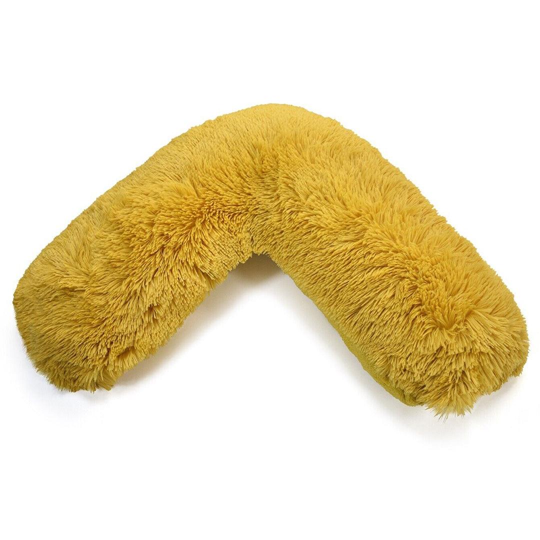 Pillowcases for V Shaped Pillow - Teddy Cuddles V Shape Pillow Case For Soft Back Neck Nursing Pregnancy Support Yellow Pillows - Tophatter Daily Deals