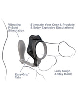 Fantasy Silicone Rock Hard Ass Gasm Performance C-Ring Black > Anal Range > Prostate Plugs - Tophatter Daily Deals