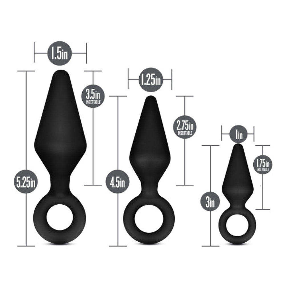 Anal Adventures Platinum Silicone Loop Anal Plug Kit > Anal Range > Butt Plug Kits - Tophatter Daily Deals
