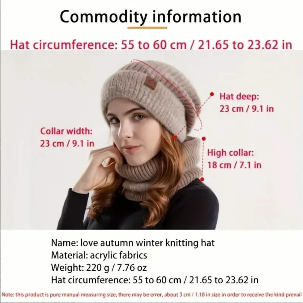 2-Piece Set: Ribbed Knit Beanie and Neck Scarf Hats - Tophatter Daily Deals