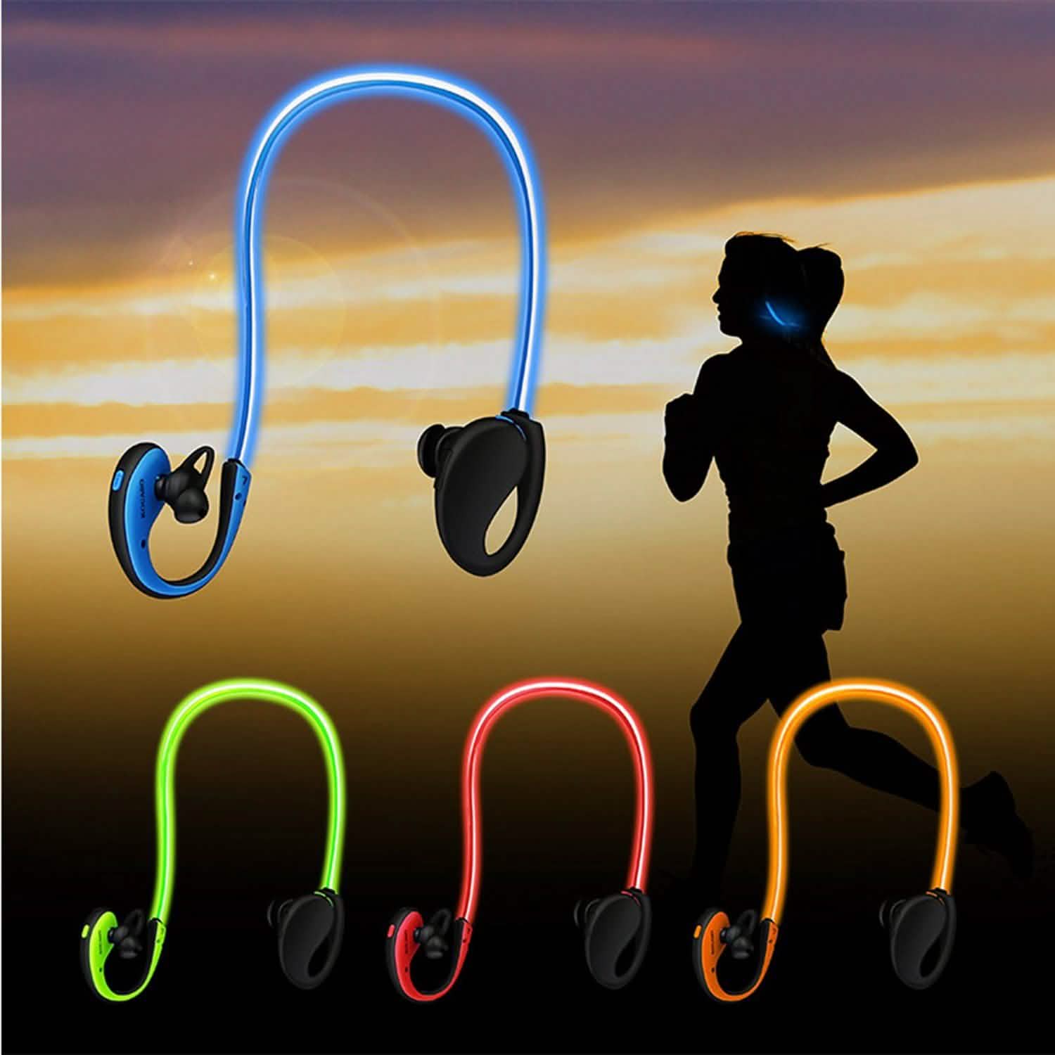 V4.1 Neckband Wireless Sports Headset Headphones - Tophatter Daily Deals