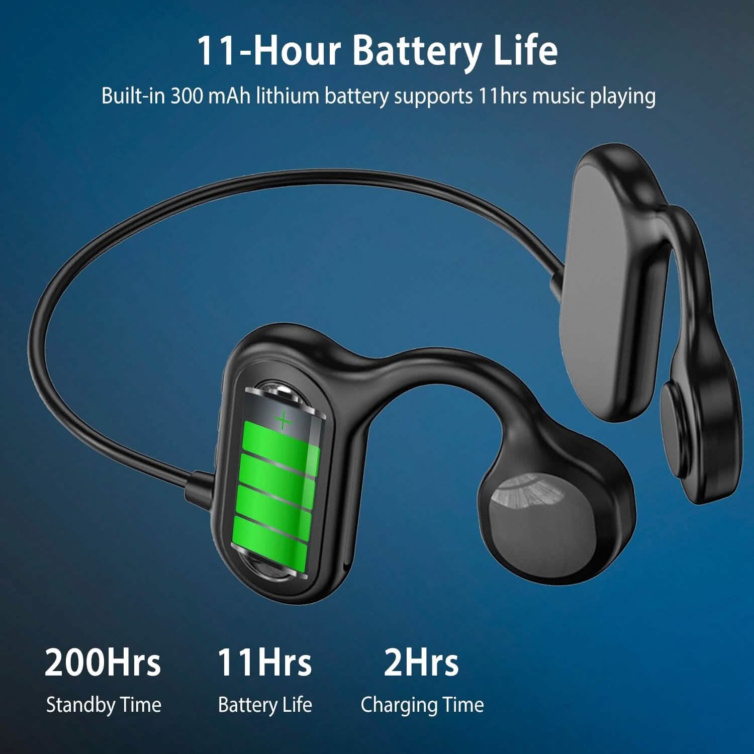 V5.1 Wireless Bone Conduction Headphone Headphones - Tophatter Daily Deals